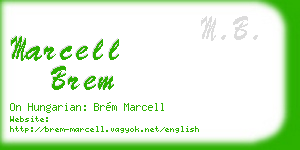marcell brem business card